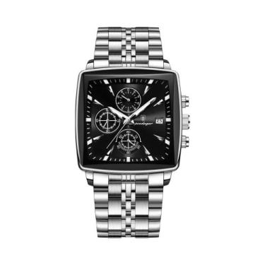 Imagem de Relógio De Pulso Masculino De Quartzo POEDAGAR Luxuoso Com Cronógrafo 