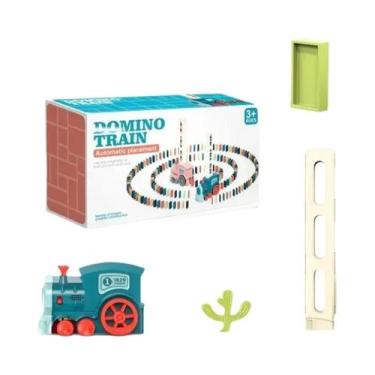 Imagem de Conjunto De Trem De Dominó Elétrico Automático Colorido, Brinquedo Edu
