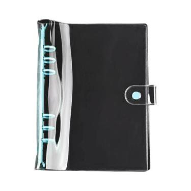 Imagem de Pasta Organizadora Transparente A5 Com 6 Furos Para Scrapbook, Matrize