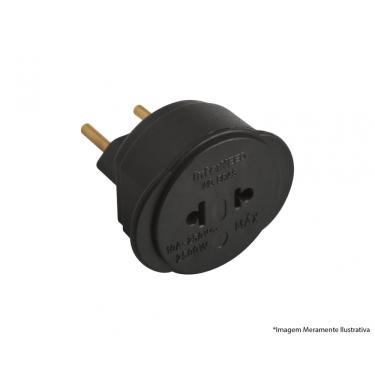Imagem de Adaptador Univ 3X1 Preto 037835 Blister c/10pcs