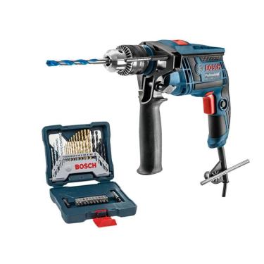 Imagem de Furadeira Impacto Gsb 13 Re Bosch 650W + Acess Gsb13Re 220V