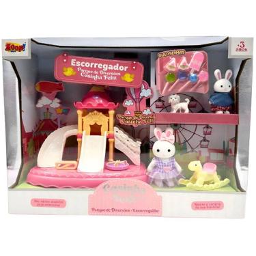 Imagem de Casinha Feliz Parque de Diversões Escorregador Zoop TOYS ZP01357