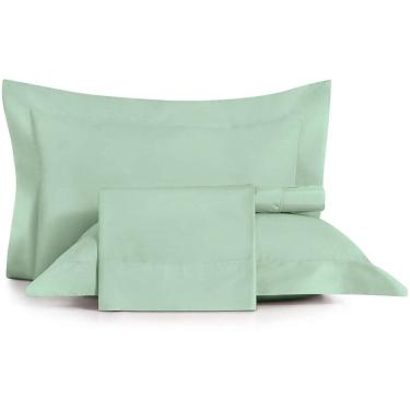 Imagem de Jogo de Cama Altenburg Lux 200 Fios 4 Peças Queen Verde