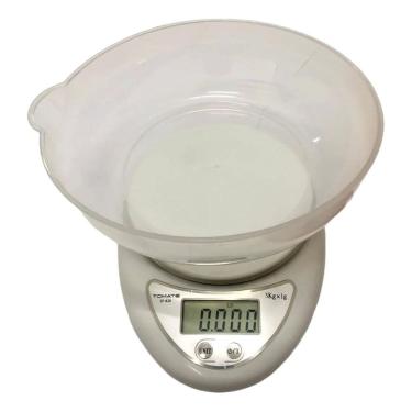 Imagem de Balança Digital Cozinha 5kg com Recipiente Função Tara Precisão 1g para Receitas