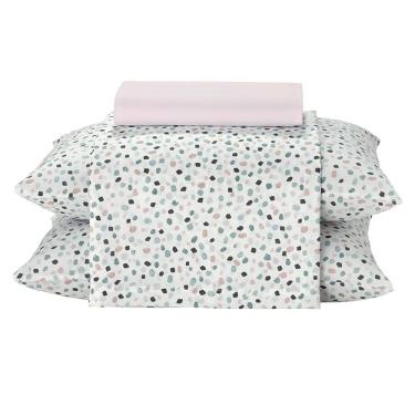 Imagem de Jogo de cama Casal 100% Algodão 150 fios 4 Peças Provença - Döhler