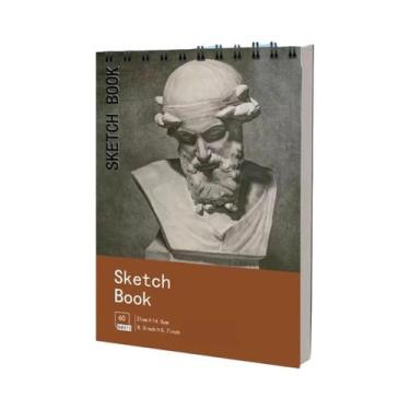 Imagem de Caderno De Desenho Profissional A3 A4 A5 Com Papel Grosso Para Estudan