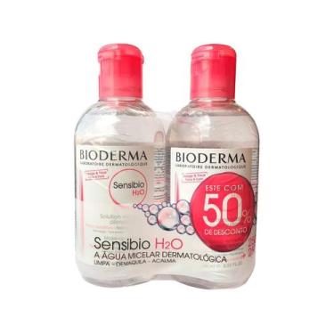 Imagem de Sensibio H2O Bioderma Solução Micelar Demaquilante com 250ml + 50% Des