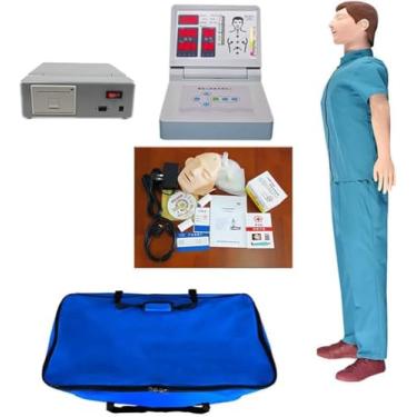 Imagem de Manequim profissional de treinamento de primeiros socorros para RCP de corpo inteiro adulto Simulador de ressuscitação cardiopulmonar - Manequim profissional de treinamento adulto com contro