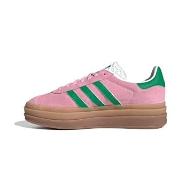 Imagem de adidas WMNS Gazelle Bold Tênis, Rosa verdadeiro/verde/branco nuvem, 34