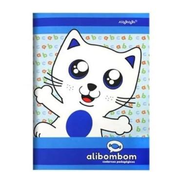 Imagem de Caderno Alibombom Brochurão Costurado Capa Dura Margem Azul Sem Pauta 80 Fls 22078