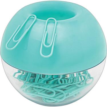 Imagem de Porta Clips Magnético Tilibra 28mm com Ímã 50 Unidades para Escritório Verde