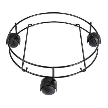 Imagem de Porta Botijão de Gás PR513 com Rodízios para Fácil Movimentação em Aço com Pintura Epóxi Preto Brilhante Utimil