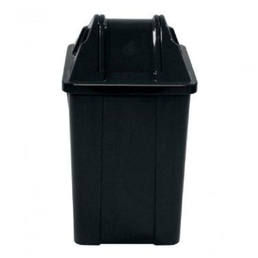 Imagem de Lixeira Quadrada com Tampa Basculante 100L Polipropileno para Fixação de Saco de Lixo