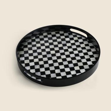 Imagem de Bandeja Nero Madrepérola 35cm - A\CASA