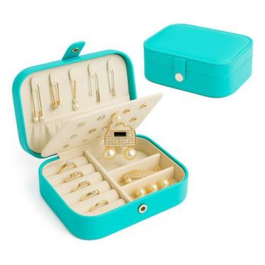 Imagem de Porta-Joias Compacto de Luxo Pequeno para Bolsa Mala e Organização de 