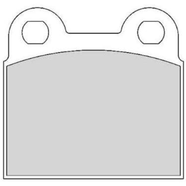 Imagem de Pastilha de Freio Dian / Tras Gurgel Xef 1983 a 1986 - TEC PADS