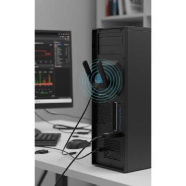 Imagem de Adaptador Wi-Fi 1300Mbps USB 3.0 Dual Band 2 Antenas - Congratulations