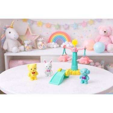Imagem de Parque Diversão Brinquedo Giratório Animais Carrossel - Dute Toys
