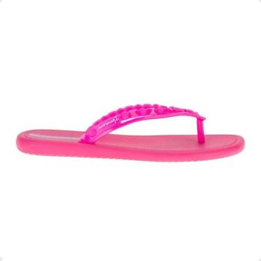 Imagem de Tamanco Feminino Rasteiro Grendene Rosa, Rosa médio, Azul, 36