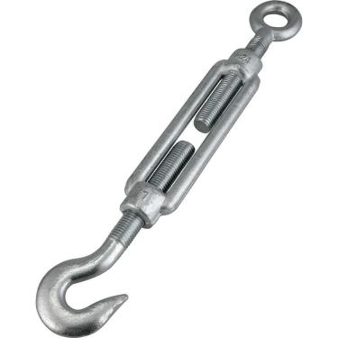 Imagem de Esticador Gancho Olhal para Cabo de Aço 1-25,4mm Vonder Plus Aço Carbono Galvanizado 10...