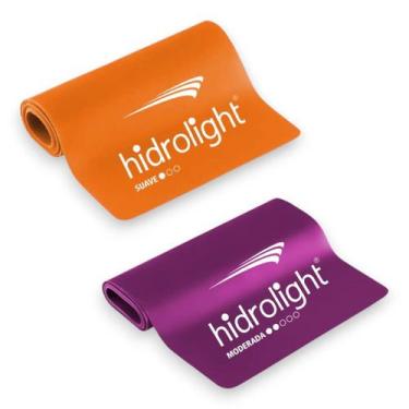 Imagem de Kit Faixa Elastica TPE Nível Suave e Moderado Hidroligth - Hidrolight,