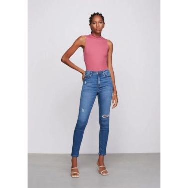Imagem de Calça Super Skinny feminina em jeans em algodão - DZARM , 38