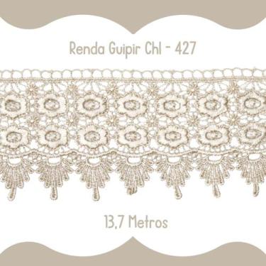 Imagem de Renda Guipír Bege Natural - Rolo Com 13,7 Metros Chl427 Nybc
