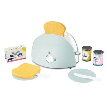 Imagem de Torradeira de Brinquedo My First Toaster com Design Realista e Acessórios Branco Yes Toys 13CM
