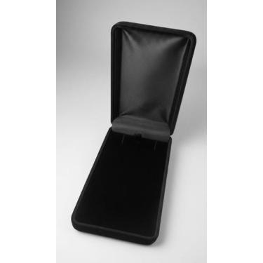 Imagem de Estojo Veludo Para Joias Corrente Medalha Médio Preto - Congratulation