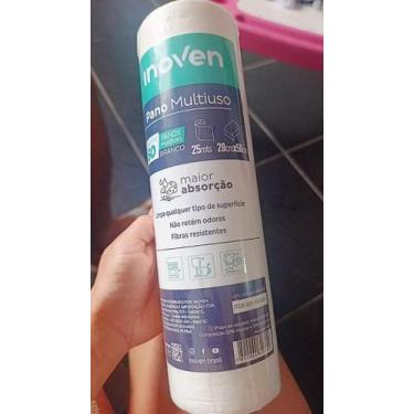 Imagem de Pano Multiuso Wiper Inoven 28cmx25m Branco 35g/m² Viscose/Poliéster