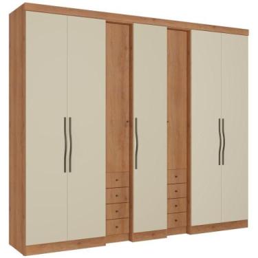Imagem de Guarda Roupa / Roupeiro THB Absolut New 7 Portas e 8 Gavetas MDP 233 x