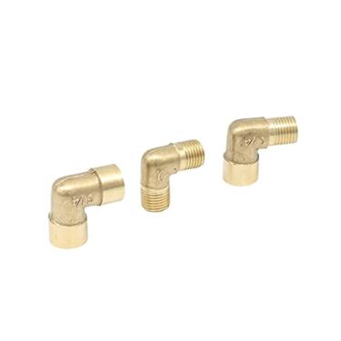 Imagem de 3pcs cotovelo de bronze encaixes masculino fêmea fio de 90 graus peças pneumáticas iguais conector de mangueira de gás adaptador YYDFPIIA (Thread Specification : 1 8 MM)
