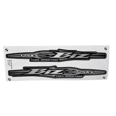 Imagem de Kit Adesivo Jogo Faixas Moto Honda Biz 125 2009 Ks Preto