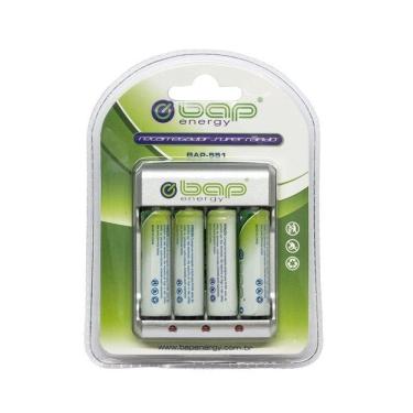 Imagem de Carregador Pilhas E Baterias Aa Aaa 9v Bap551 4 Pilhas