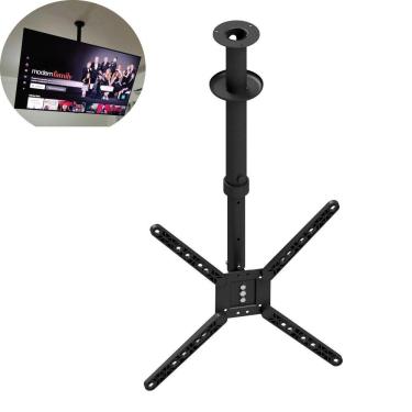Imagem de Suporte Tv de Teto Telescopico Giro 360 Tilt Inclinável 10 a 65 Preto Slf-730ttg-b