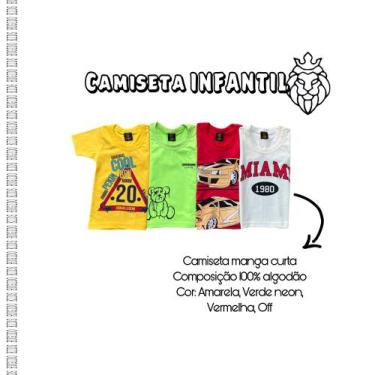 Imagem de Camiseta Estampada 100% Algodão Infantil Menino - Rugido Kids