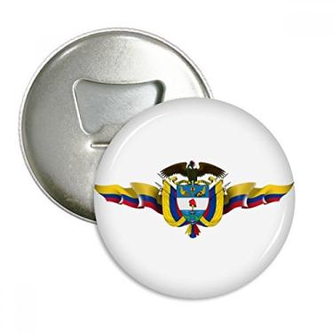 Imagem de Bandeira da Colômbia dos Estados Unidos abridor de garrafas com ímã de geladeira emblema multifuncional