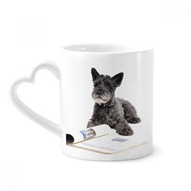 Imagem de Caneca para fotos de animais de estimação de cachorro caneca de café cerâmica copo de coração de vidro
