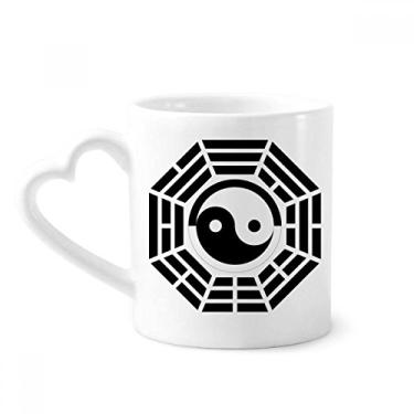 Imagem de China Taichi Caneca de oito diagramas de café cerâmica copo de coração de vidro
