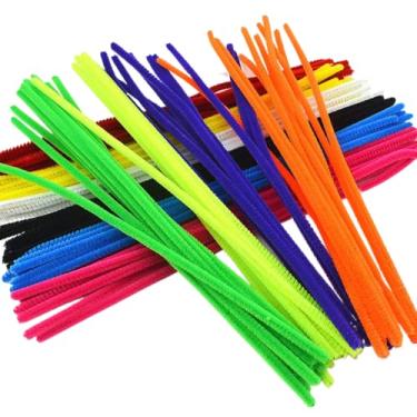 Imagem de Paes & Almeida - Hastes de Chenille Coloridas 30cm - 25 Unidades - Limpador de Cachimbo