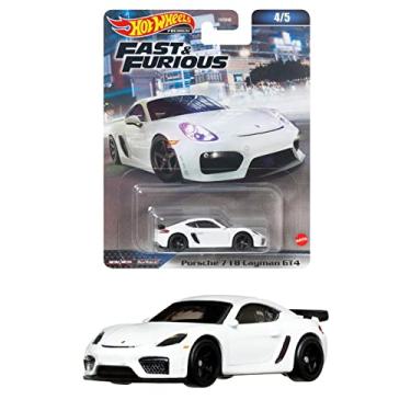Imagem de Carrinho Hot Wheels Velozes e Furiosos Premium Porsche 718 Cayman GT4 - #4/5