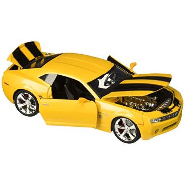 Imagem de 2006 Chevrolet Camaro Concept Bumblebee Yellow from Transformers Movie "Hollywood Rides" Series 1/24 Diecast Model Car by Jada Metals"""