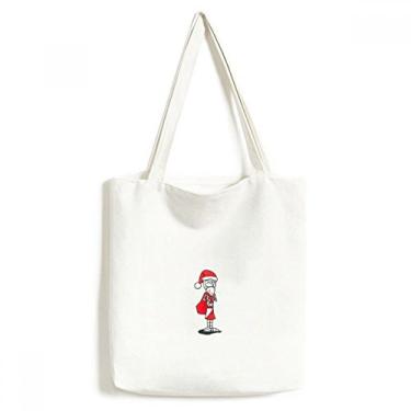 Imagem de Natal, Papai Noel, Horus, chapéu, bolsa, sacola de lona, bolsa de compras, bolsa casual