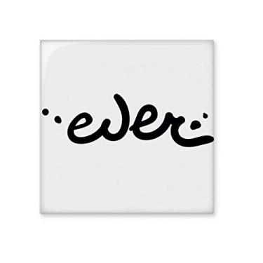 Imagem de Pedra de parede com citação divertida feita à mão, azulejo de cerâmica brilhante para banheiro e cozinha