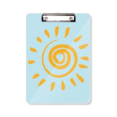 Imagem de Sun Sunshine Placa de suporte para pintura à mão amarela A4