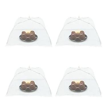 Imagem de KIT 4 Protetor Alimento Grande Tela Mosquiteiro Tule 40 X 40 Cm Higiene e Organização Cozinha