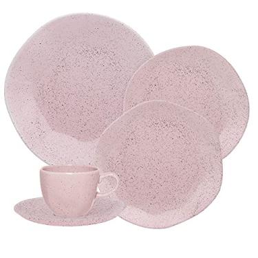 Imagem de JOGO JANTAR E CHÁ 30 PEÇAS RYO PINK SAND OXFORD PORCELANAS
