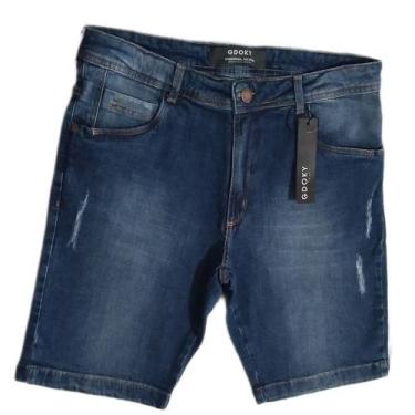 Imagem de Bermuda Short Jeans Masculina Slim Qualidade Top Elastano - Gdoky Jean
