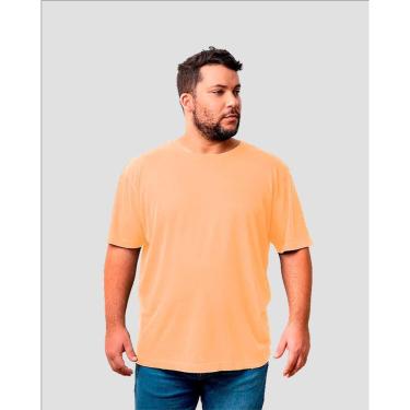 Imagem de Camiseta Estonado Caramelo Plus Size Kessler-Masculino