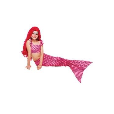 Imagem de Cauda Sereia Nadadeira Infantil da Pra Andar Varias Cores